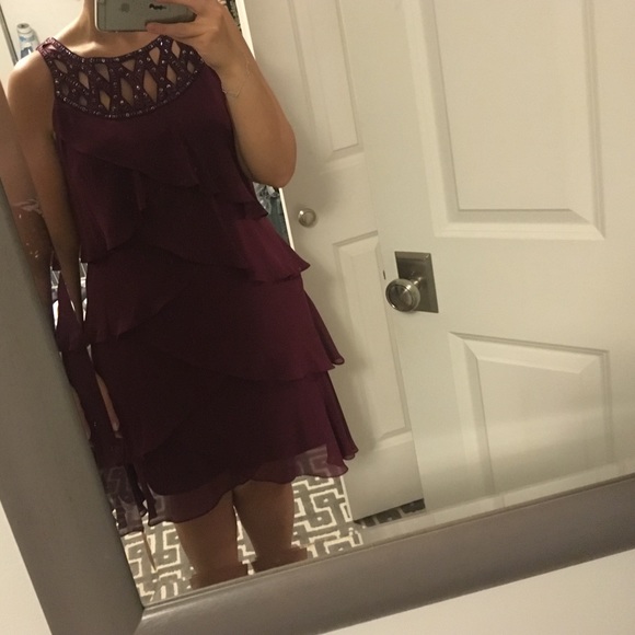 Deep purple cocktail dress!