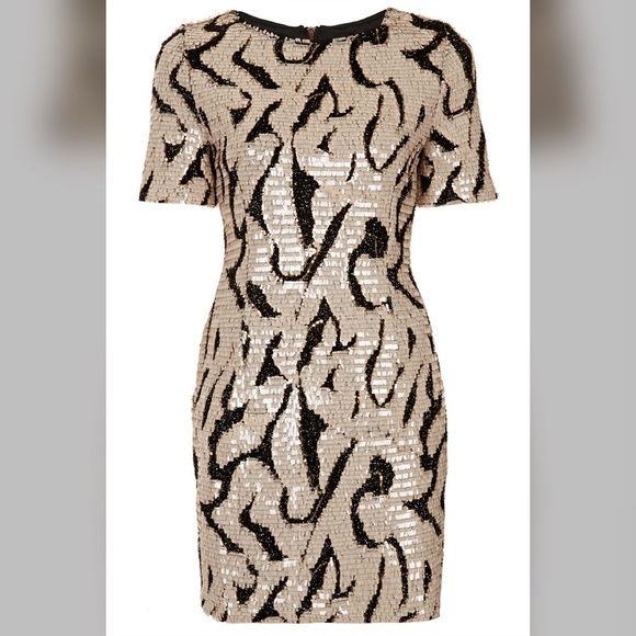 Top shop sequined dress us size 6 NEW