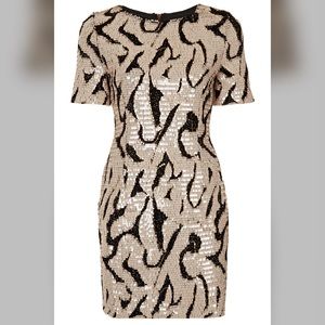 Top shop sequined dress us size 6 NEW