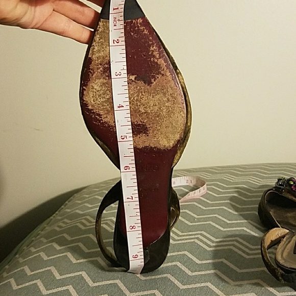 Kenzo jeweled olive velvet kitten heel slingbacks - Picture 6 of 8