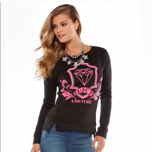 BLING Juicy Couture Embellished Sweat Shirt M