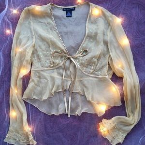 Gorgeous golden top by Spenser Jeremy, size S