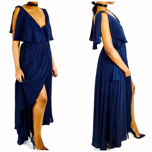 ๐HP๐ FREE PEOPLE embroidered wrap maxi dress - Picture 2 of 3