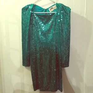 Vintage sequin mini dress