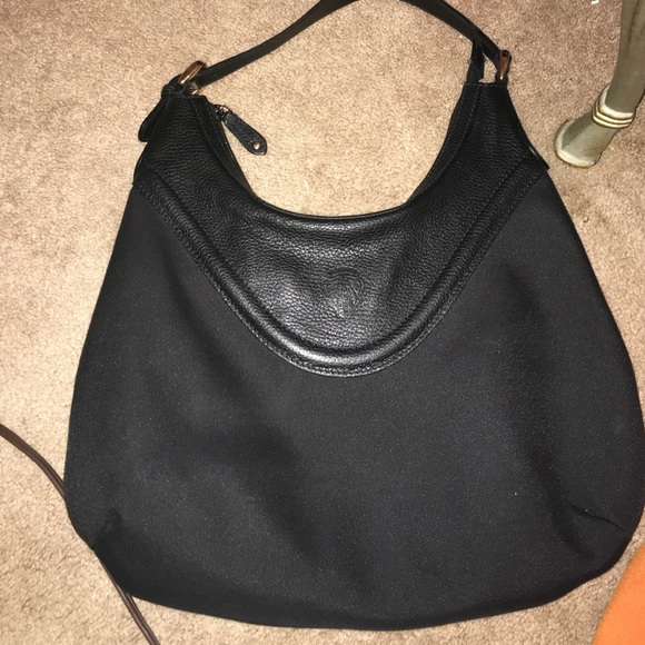 Authentic Black canvas and leather Gucci bag - Picture 1 of 4