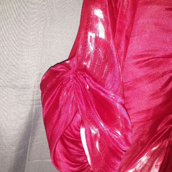 Studio 1940 metallic red blouse - Picture 3 of 3