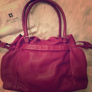 Fuchsia leather Kate Spade bag