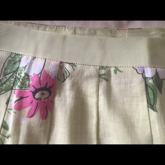LOFT A-line Skirt with Floral Details - Picture 3 of 3