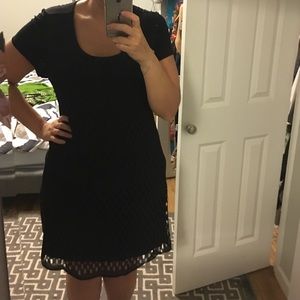 Pretty basic black dress.