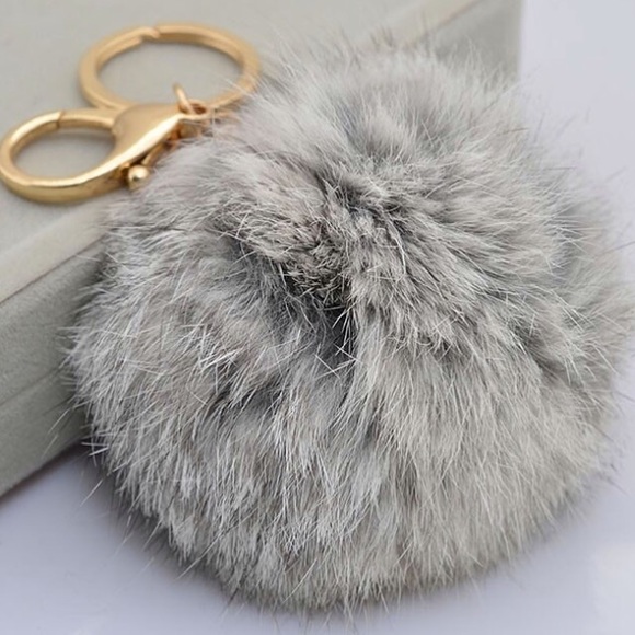 Brandy Melville Accessories - Genuine rabbit fur keychain!