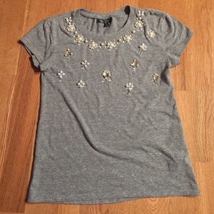 Topshop beaded t-shirt