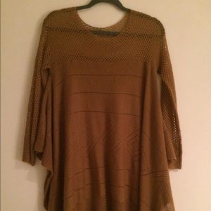 Carmel Colored Tunic Sweater