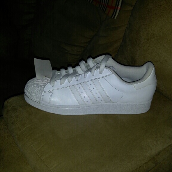 Adidas Superstars gym shoes