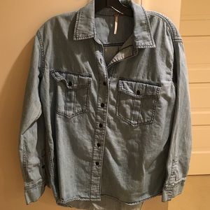 Free people denim shirt
