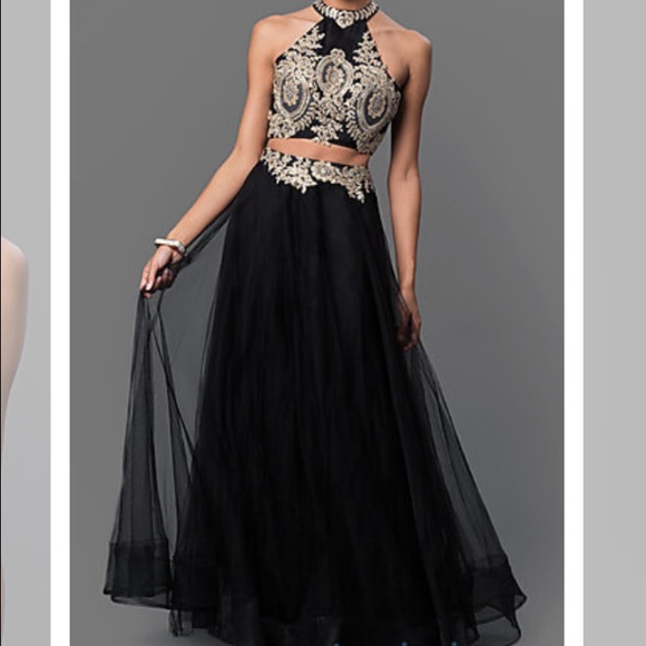 2 piece prom dress