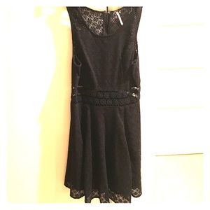 Free People black flower dress