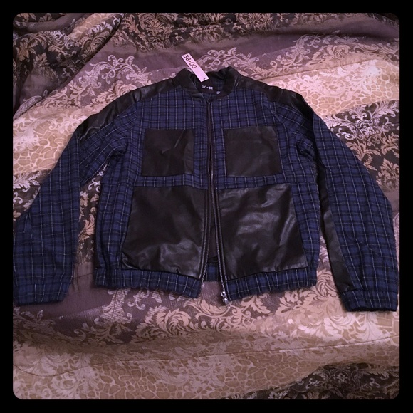 NEW BLUE AND BLACK JACKET