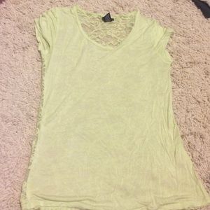 Shirt with lace back