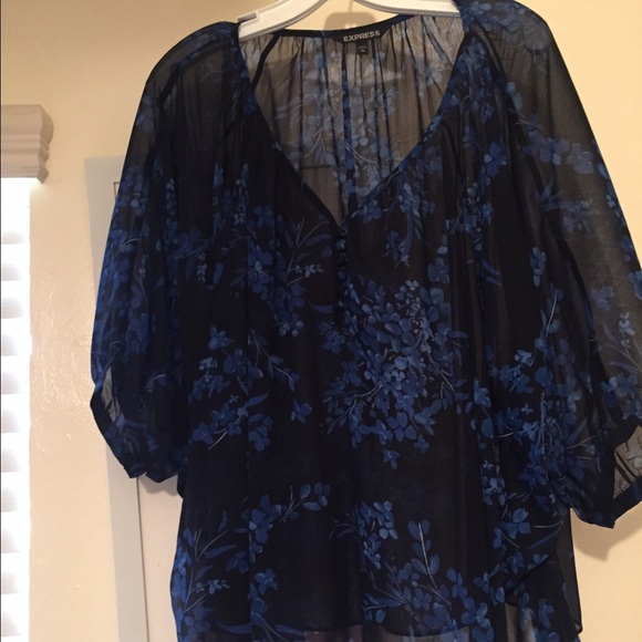 Express blouse flowy dressy beautiful