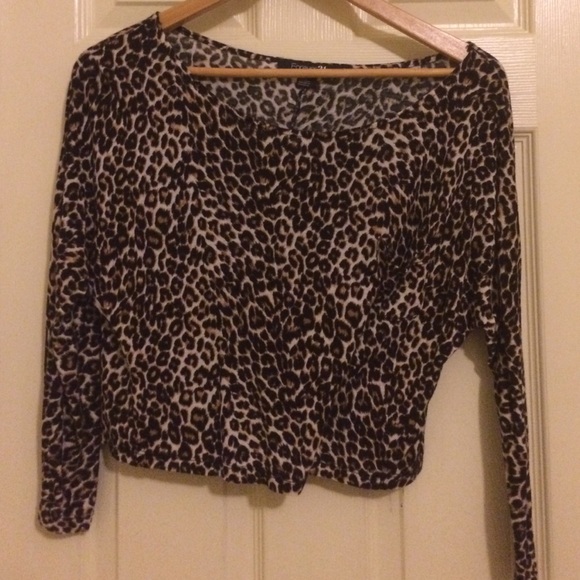 Cheetah print crop top