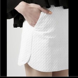 Topshop Curved hem Miniskirt.