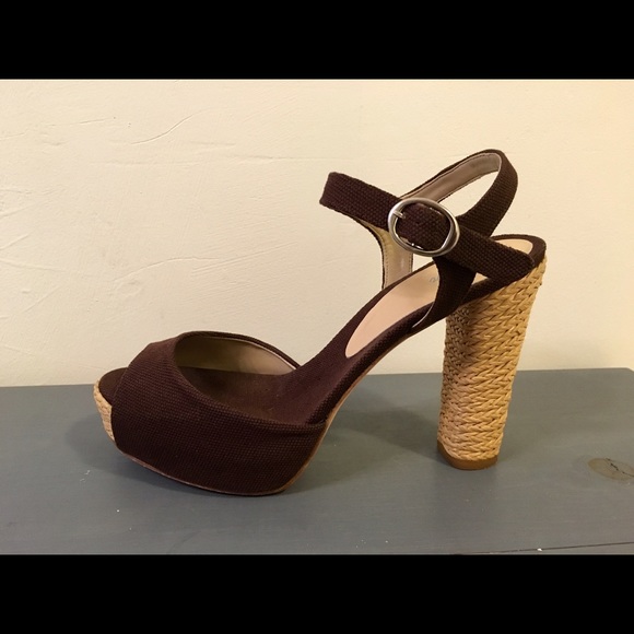 Castańer Kella heels, color Lona Marron, size 38