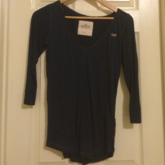 Navy blue Hollister shirt