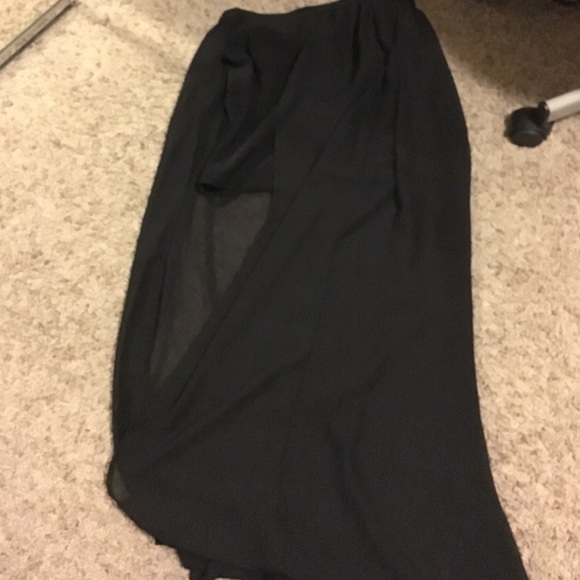 Black panel skirt
