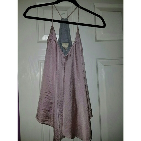 Pink/grey tank top