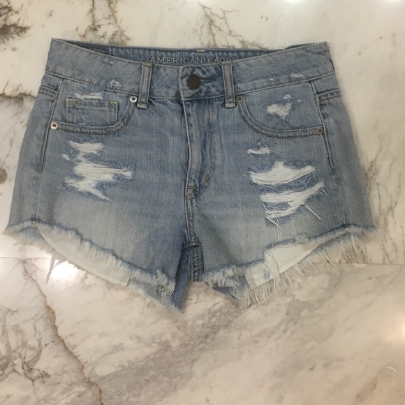 American Eagle high waisted denim shorts