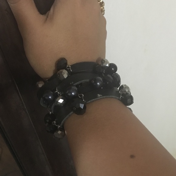 Leather Sparkle Bracelet