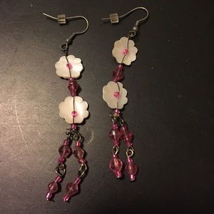 shell and beaded earrings!