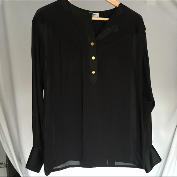 CHANEL Tops - Authentic Vintage Chanel blouse size Medium