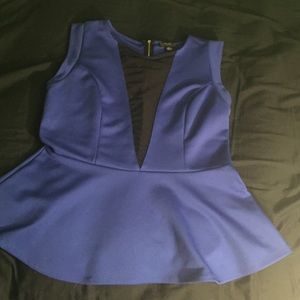 Plus Size Peplum Shirt