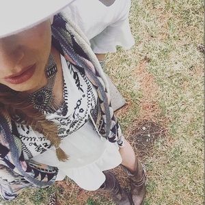 Long Aztec Sweater Vest