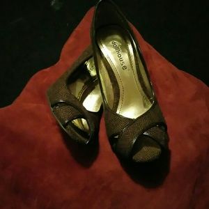 Brown dollhouse heels