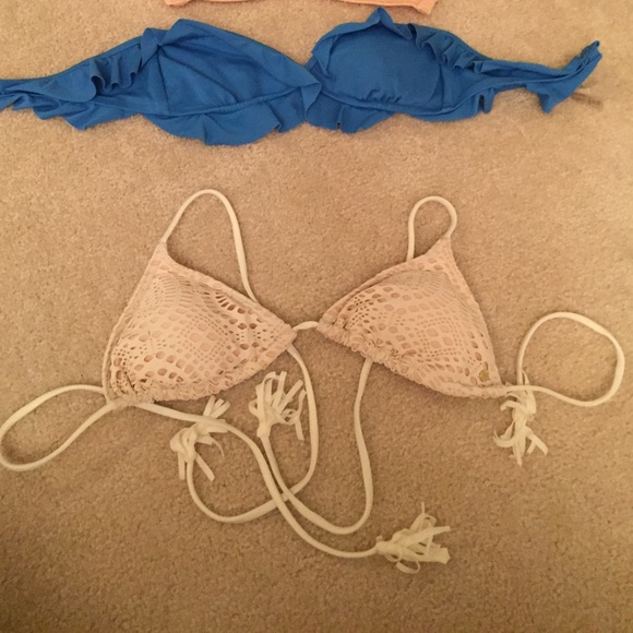 Two swim tops- billabong and Vic secret