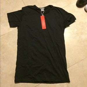 Castro Scoop Neck Black Tee