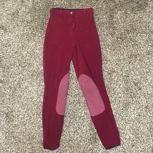 TuffRider Burgundy Corduroy Breeches