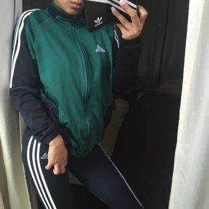 green and black adidas jacket