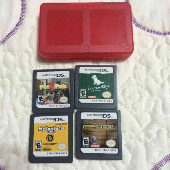 Nitendo ds games with case