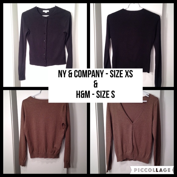 Black & beige cardigans! Size XS & S