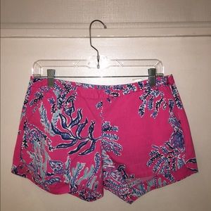 Pink Reef Pattern Lilly Pulitzer Shorts💗