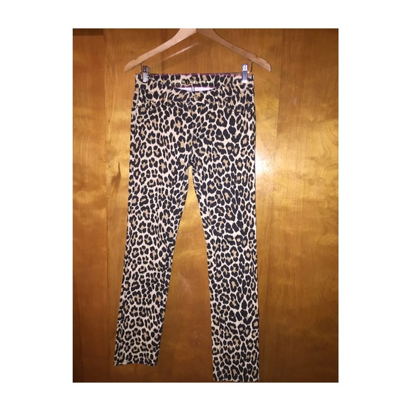 Kate spade skinny leopard print jeans
