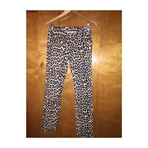 Kate spade skinny leopard print jeans
