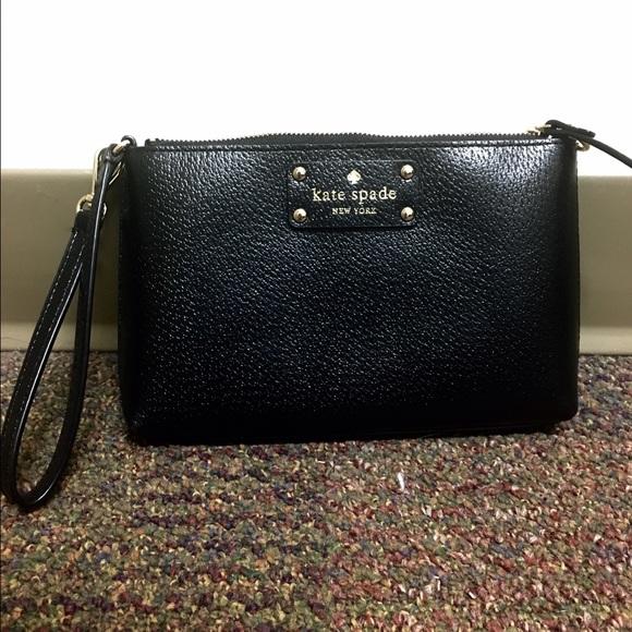 Kate Spade Black Wristlet