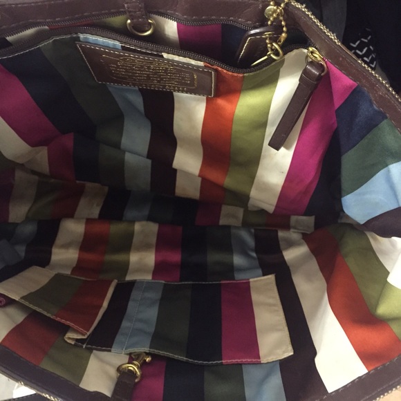 Coach signature brown shoulder bag tote - Picture 4 of 4