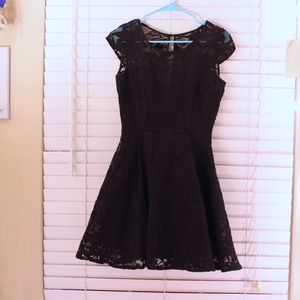 Black lace dress