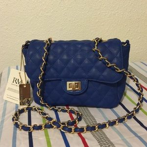 Robert Matthew Bella Crossbody Shoulder Bag - Blue