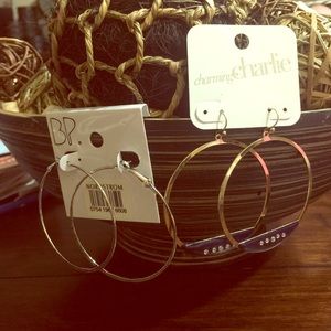 Hoop earrings! Never been worn!